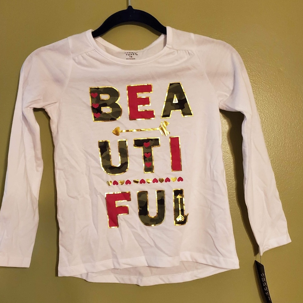 long sleeve graphic tee (beautiful) French toast